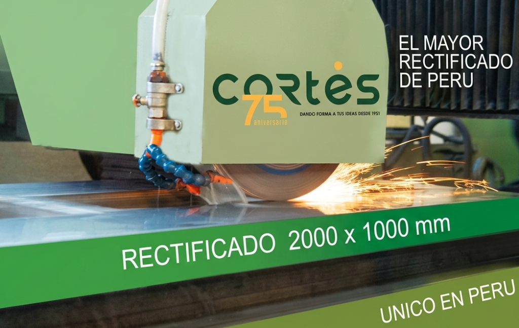 Rectificado de superficies planas de gran formato
